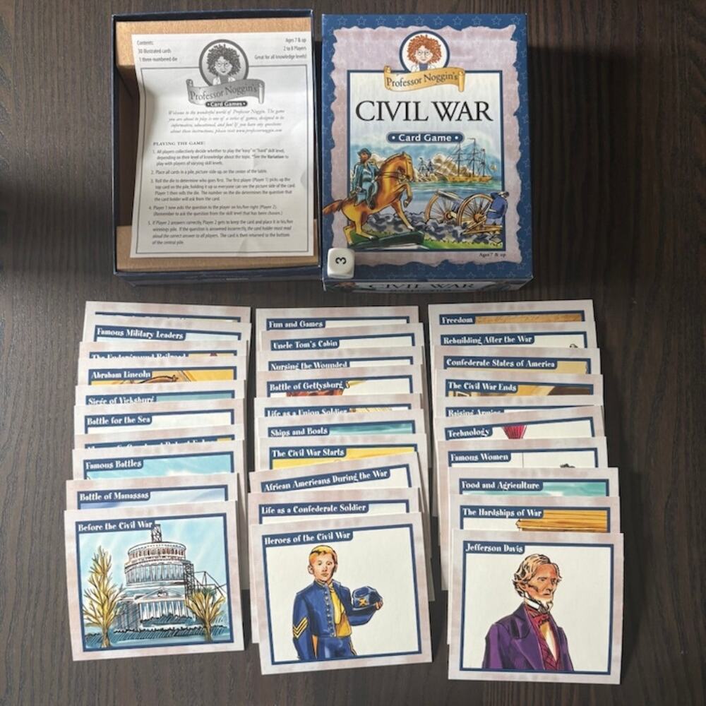 Professor Noggin's Card Game Homeschool Teacher History Bundle Lot of 3 Complete - Picture 6 of 6